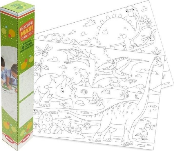 Dinosaurier-Boden-Malbuch