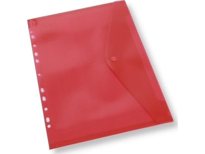 A4 Europerforeret konvolutmappe rød