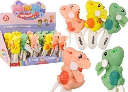 Håndventilator dino til børn MIX
