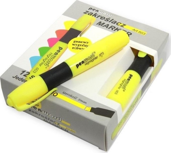 Yellow Highlighter (12Pcs)