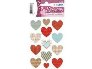 Herma klistermærke Magic hjerter