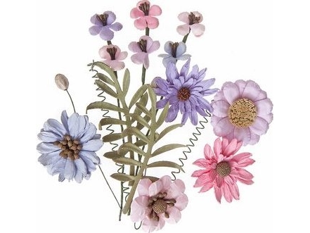 Pinkxlavender Papirblomster, 12Points Lila, Rose