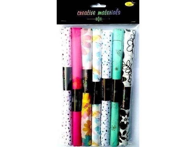 Trykt Satin Silkepapir 25X37cm 7Stk