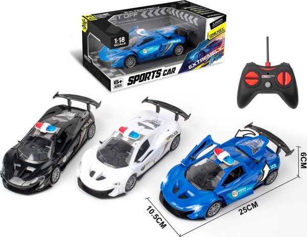 Trifox AUTO SPORTS POLICE ON RADIO | Leksaker - Radiostyrda leksaker - Bilar och akutbilar | GameStuff