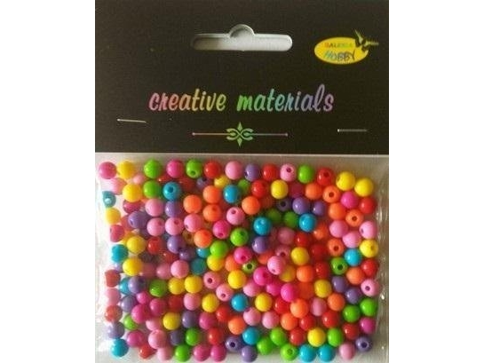 Runde Bunte Perlen 6 Mm Ca. 22 G