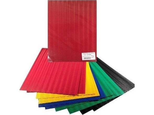 Bambino wellpapp 3D färgad 25x35 cm 10 ark | Skola & Hobby - Skolböcker & kalkylblad - Lösa ark och block | GameStuff