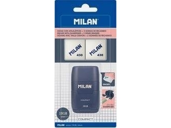 Pennvässare Compact 1918 marinblå + 2 suddgummin | Skrivredskap - Skrivtillbehör - Pennvässare | GameStuff