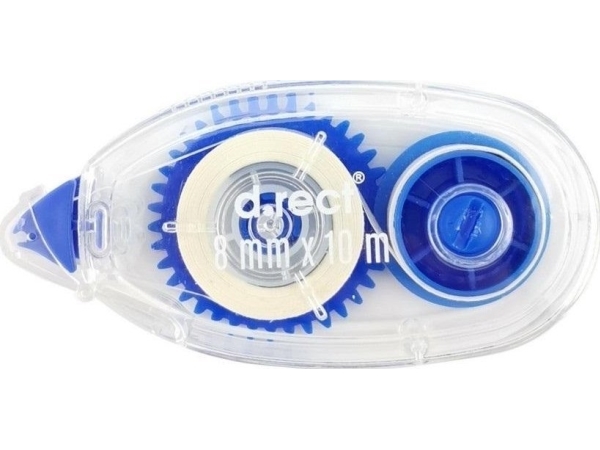 Korrigeringsband 8 mm x 10 cm D.RECT | Skrivredskap - Korrigeringsprodukter - Korrigeringsvätska | GameStuff