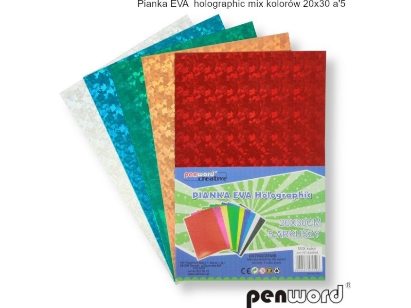 Eva Holographic Mix Colours 20X30a5