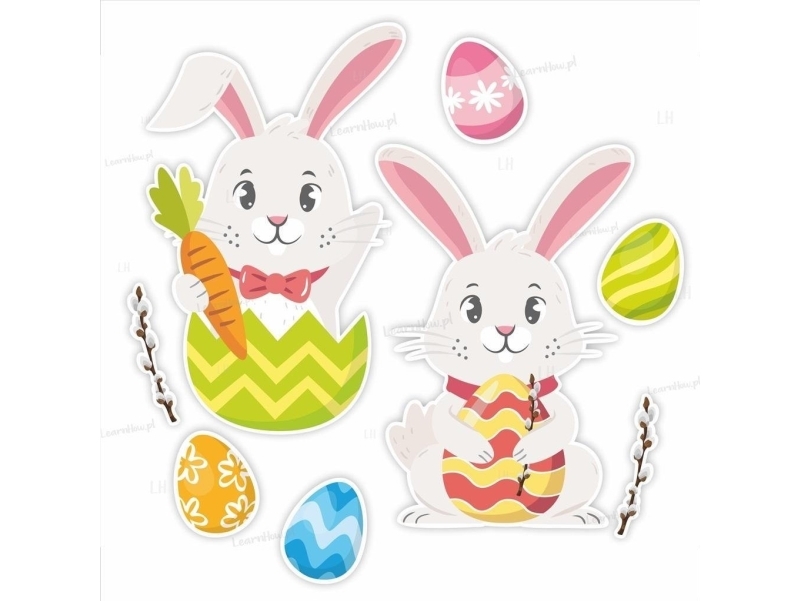 Påskedekoration - Kaniner