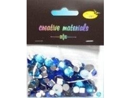 Kristallelemente Blauer Ton 4-12Mm 25G