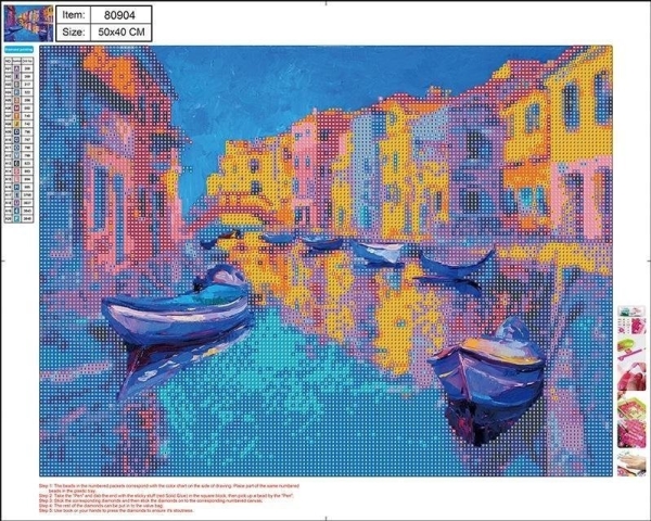 Diamantmosaik 5D - Venedig 40X50 80904