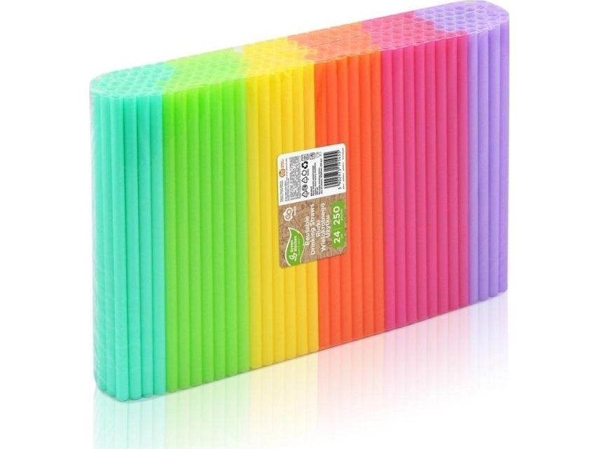 Reusable straws 9x240mm 250pcs | N - A | GameStuff