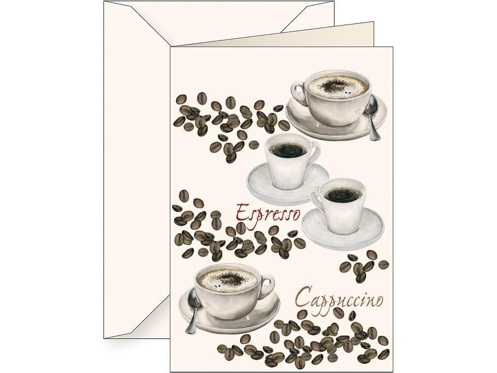 Karnet B6 + kuvert 5635 kaffe