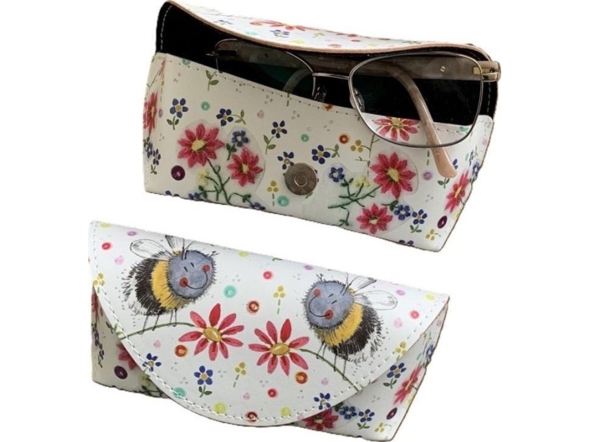 Glasses Case Gl01 Bees And Flowers