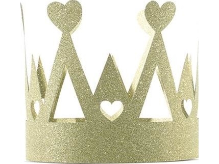 Party Deco Sweet Love Krone, Gold, 11 Cm. Universal