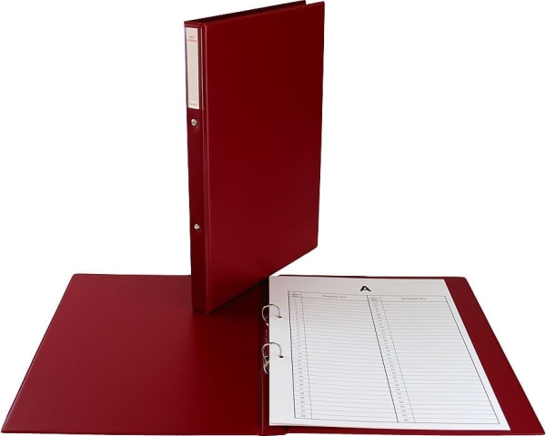 Biurfol Personlig mappe 2r/3cm rødbrun TD-11-01