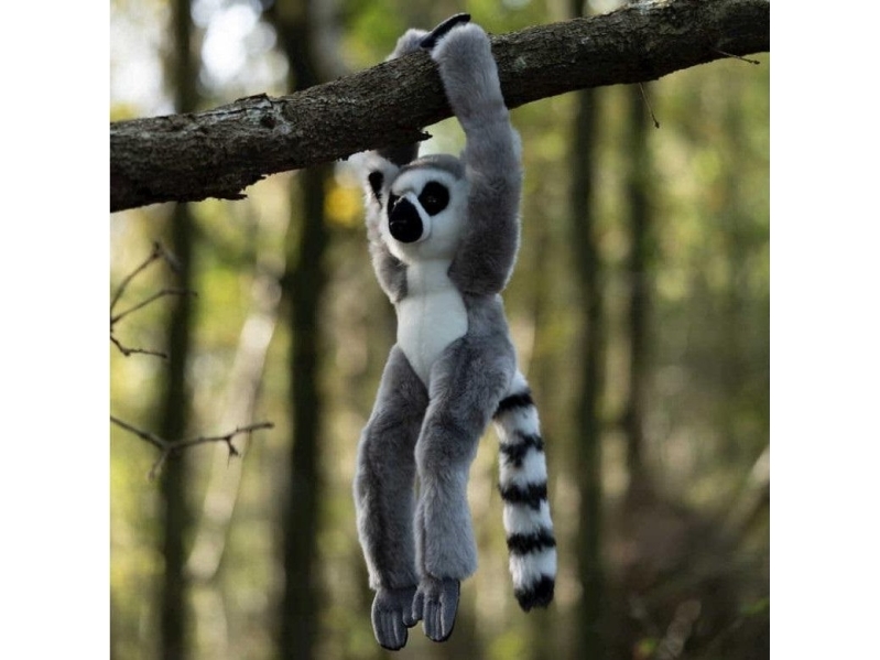 Klettverschluss Plüsch-Lemur