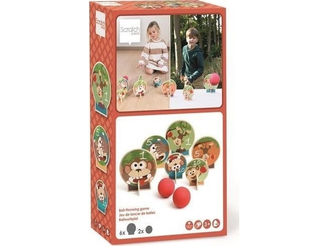 Hölzerne Spielhalle Target Monkey Toss