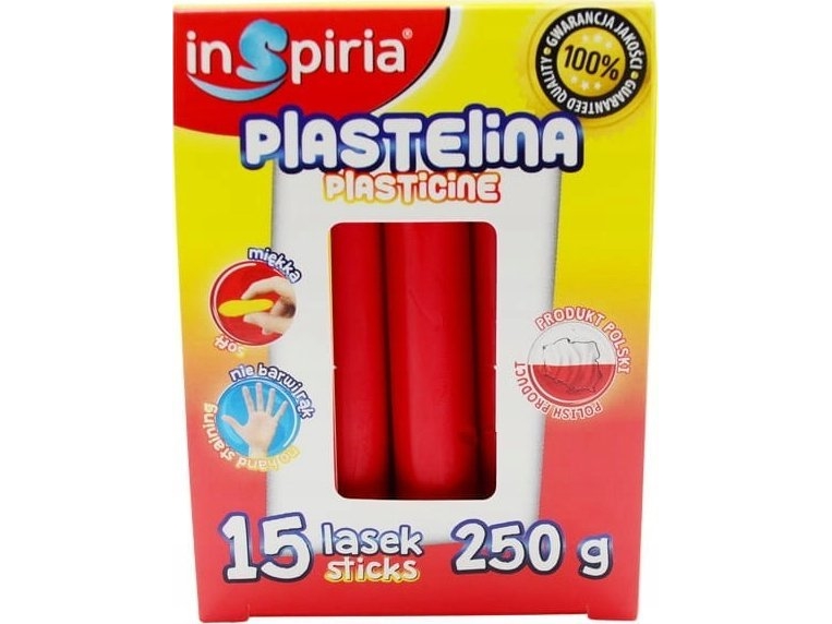 Rød modellervoks 15 sticks 250g