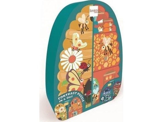 Doppelseitiges Puzzle 40 Xl Bienen Und Bienenstock