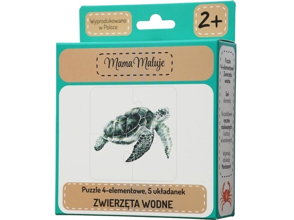 Puzzle 4 Stück Wassertiere