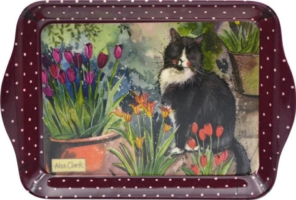 Liten köksbricka Katt och tulpaner | Bordssättning - Tillbehör för bordet - Bagare | GameStuff