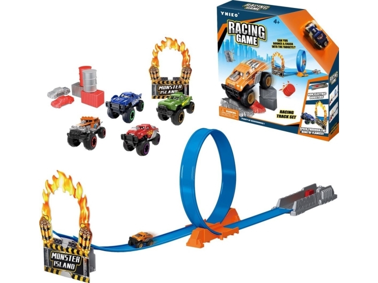 BILBANA SET MED SLINGA + METALLBIL | Leksaker - Radiostyrda leksaker - Bilbanor | GameStuff