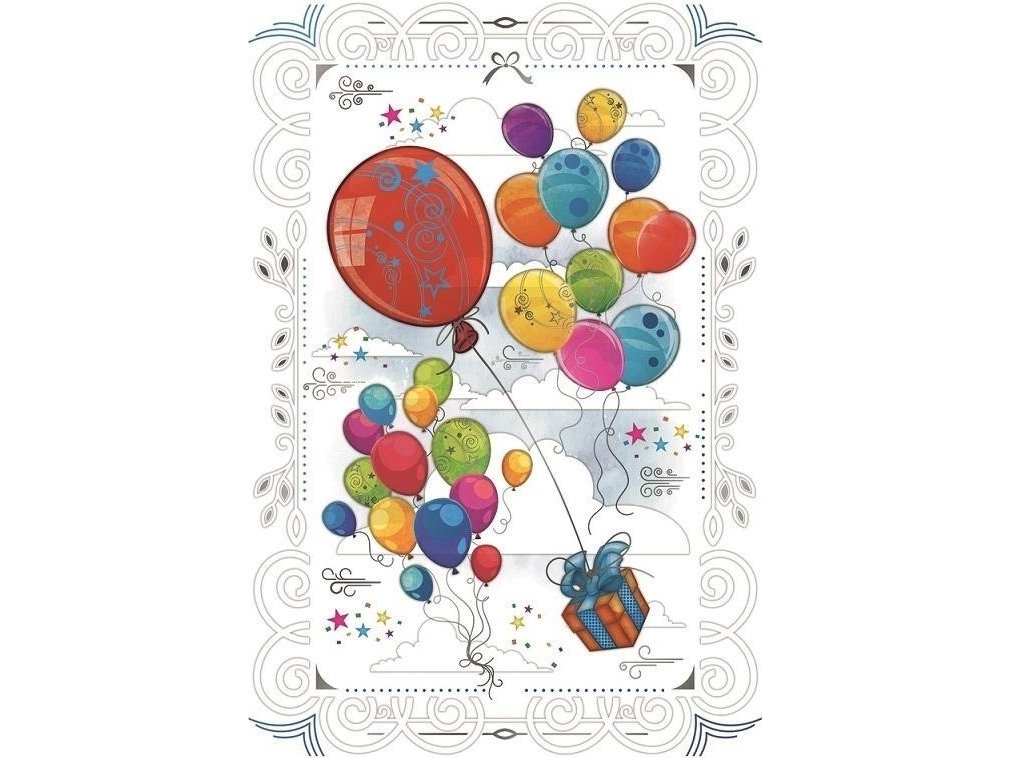 Karnet 12X18cm + Koperta Prezent I Balony