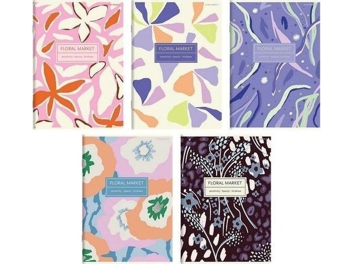 Floradelic Notizbuch A5/60K Kariert (10 Stk.) Top2000