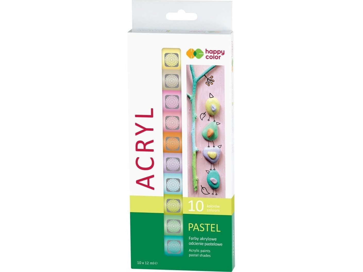 Acrylfarbe 10 Farben X 12 Ml Pastellkreiden