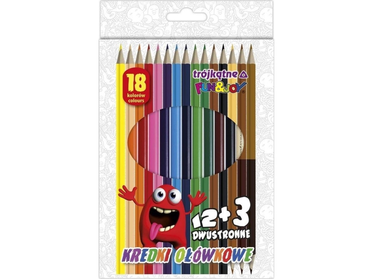 Dreieckige Bleistifte 18 Farben