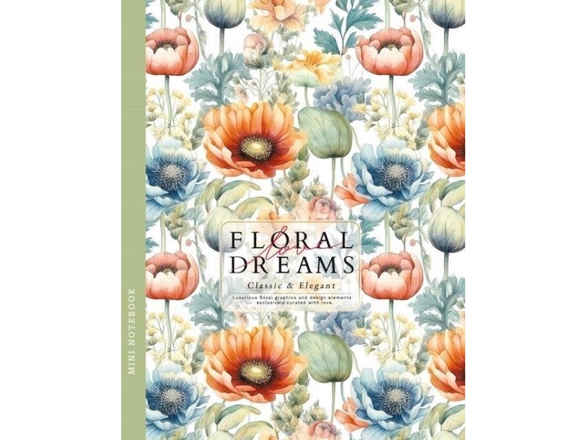 Notebook 128X165/64K Zeile Fresh Blumen |