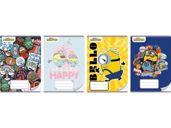 Notebook A5/32K linjer Minions (10 stk.)