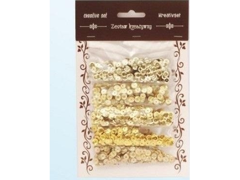 Satz Goldpailletten 6Mm 30G
