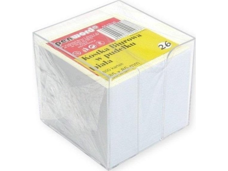 Kontorskub i låda vit 85x85x70 mm 800K | Papper & Emballage - Block & Post-It - Post-it | GameStuff