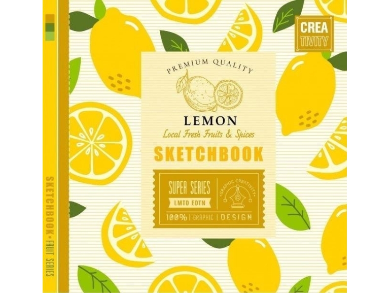 Fresh notesbog 200x200/36K 100g/m² citron FRESH