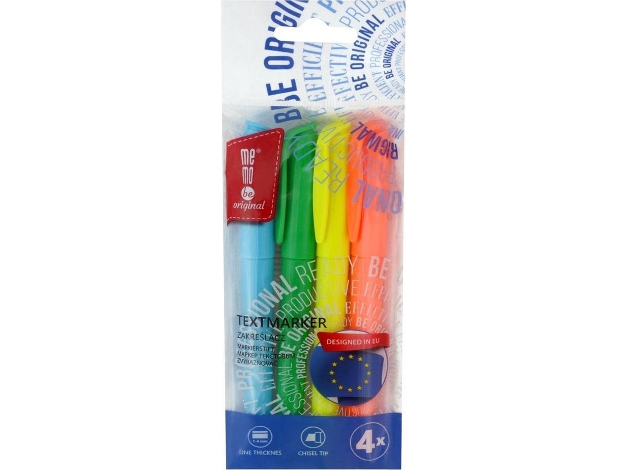 Markeringspenna 4 st Memobe | Skrivredskap - Överstryckningspennor - Övriga Överstryckningspennor | GameStuff