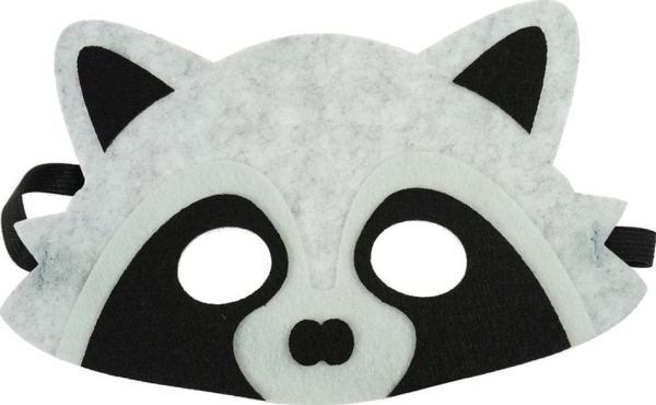 Tiermaske Aus Filz - Waschbär