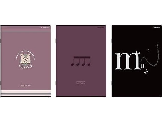 Notebook A4/16K Line Music (10 Kopier) Top2000