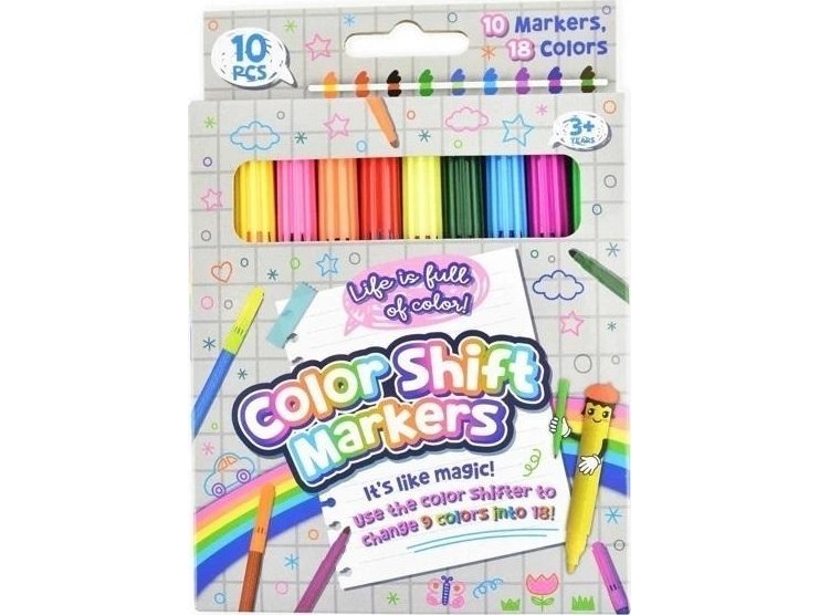 Farveskiftende tuscher 9 farver