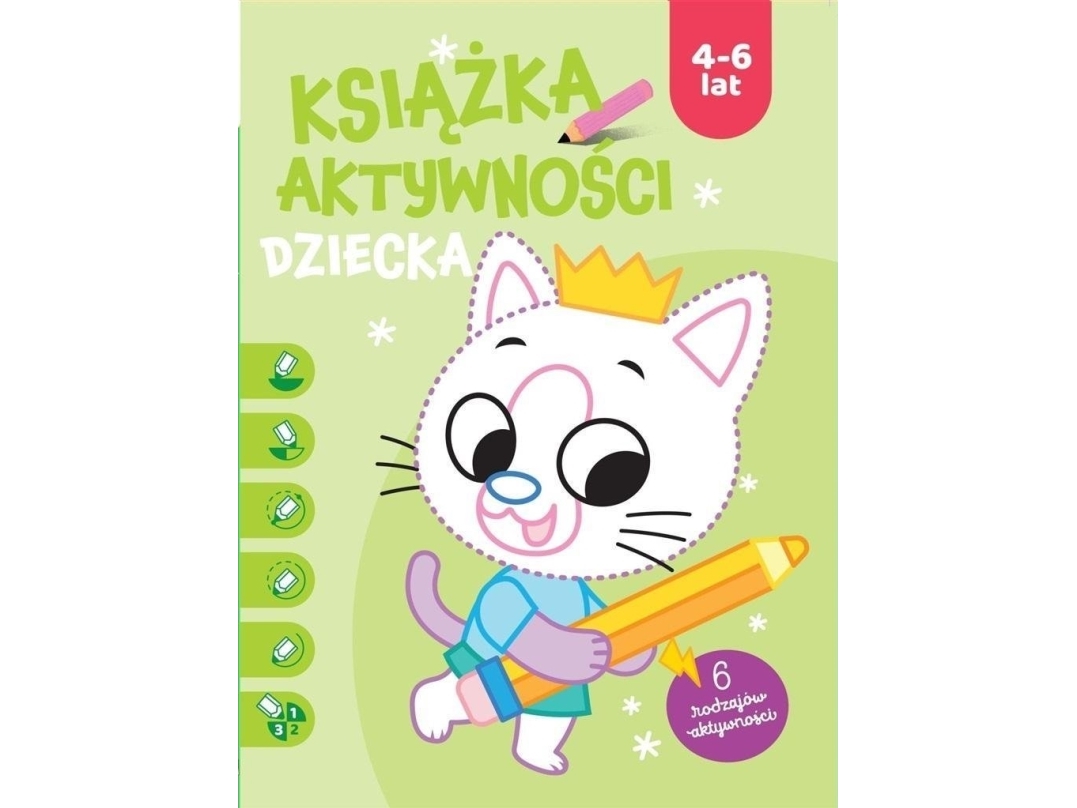 Aktivitetsbog for børn 4-6 år Grøn