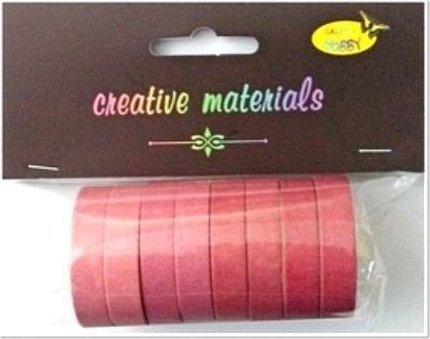 Pink papirtape 10 mm, 8 stk