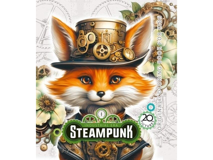 Coloring Book 160x160 Steampunk Fox