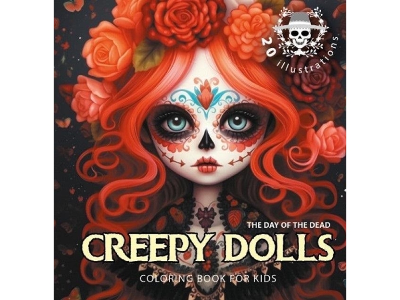 Coloring Book 160x160 Creepy Dolls FRESH
