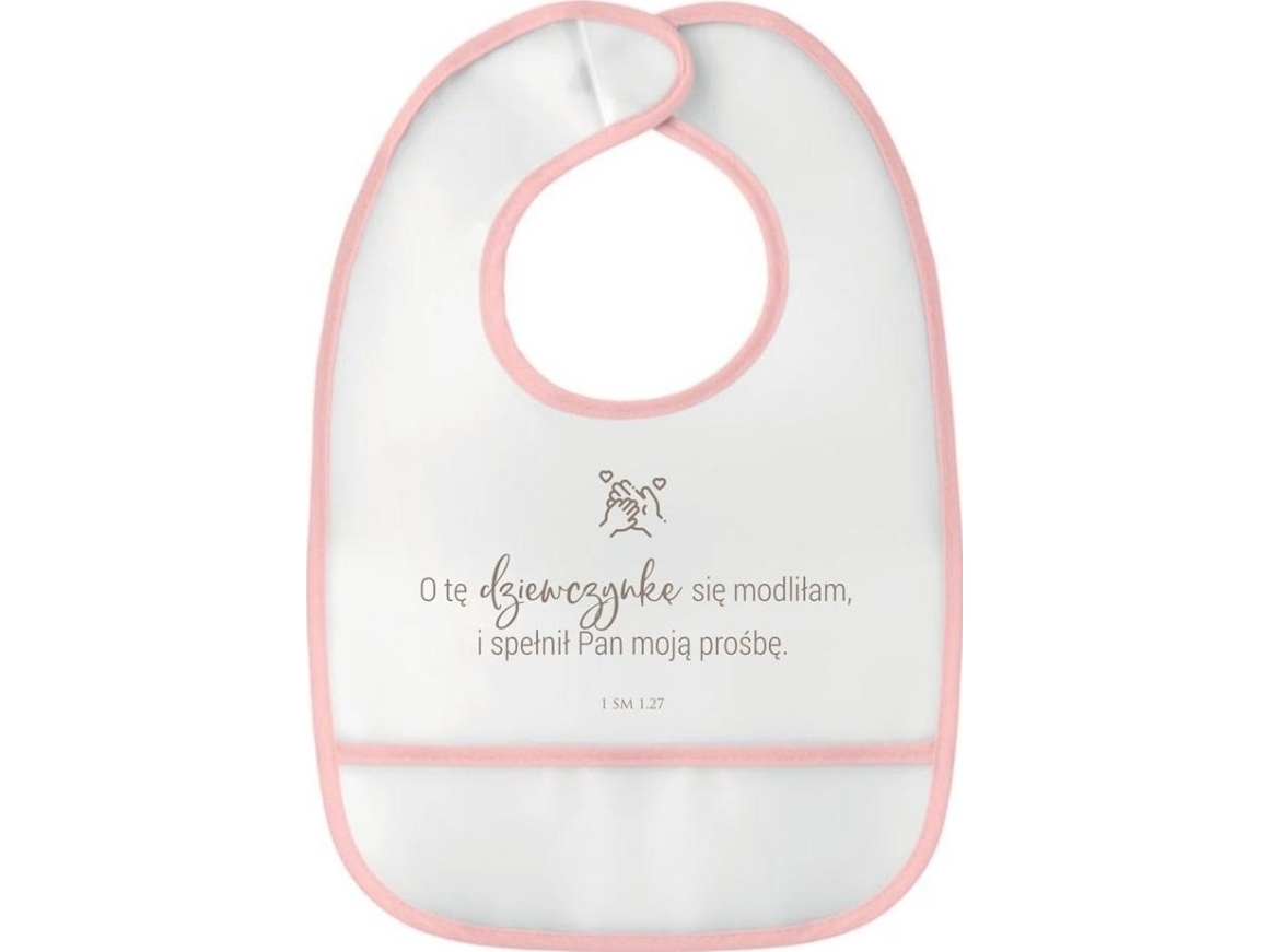 Lyserød hagesmæk - jeg bad for denne lille pige