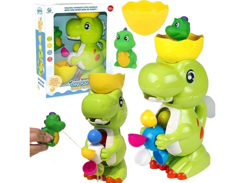 Dinosaurier Mit Haspel Badespielzeug Kleiner Dinosaurier Becher