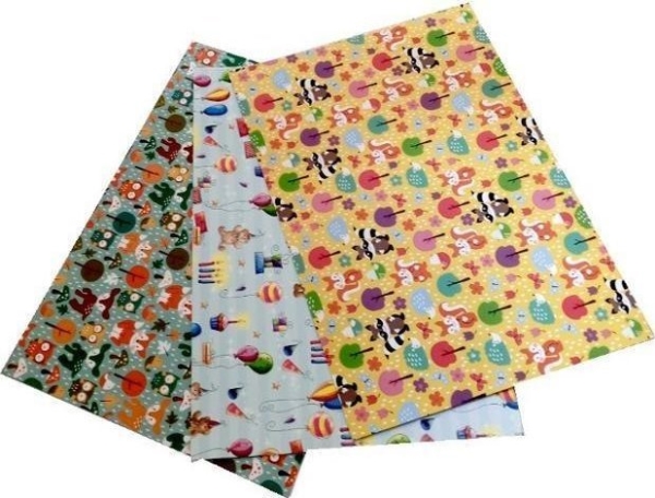 Pap i karton 300 g/m² med motiver af ræve 24x34 cm, 3 ark