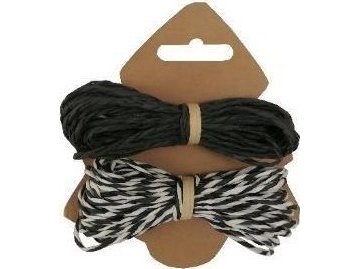 Metallisk papirsnor 2mmx5m 2stk