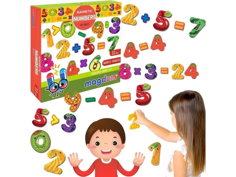 Magnete Lernen Früchte Zu Zählen